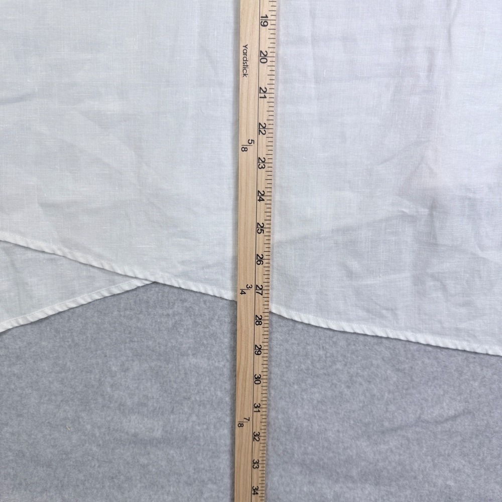 Linen Tunic Womens XL White Sleeveless Asymmetric Layered Hem Top Multiples - Picture 8 of 12
